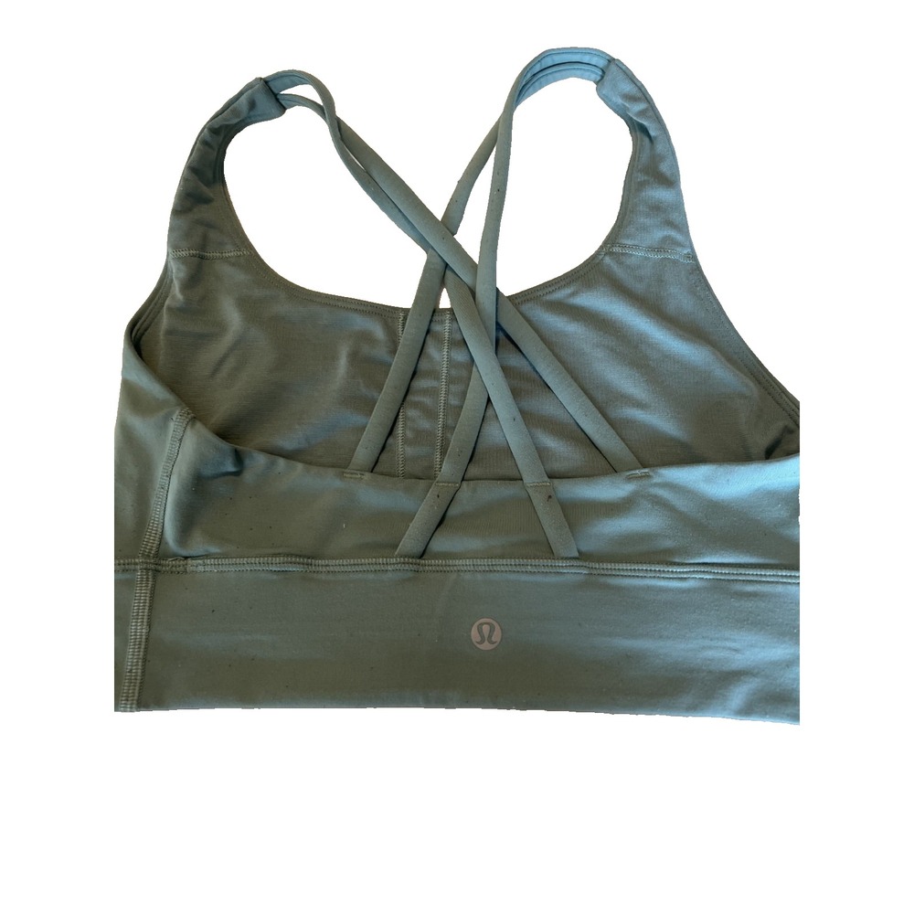 Lululemon‎ Green Energy Bra Strappy  Green Top  Small Gym Yoga - Picture 2 of 3
